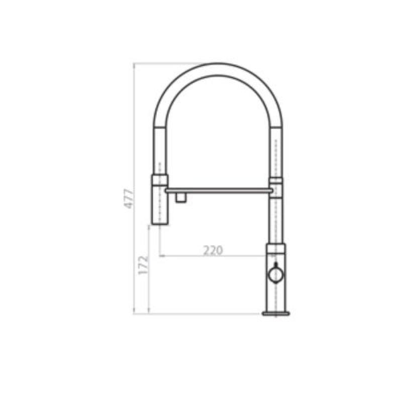 Ausmann Claridge Grifo de Cocina de 3 Vías con Caño Flexible y Agua Filtrada – Cromo - 1208970091