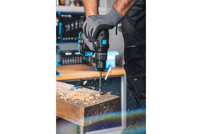 HÖGERT potente destornillador inalámbrico de 18V para madera y metal.