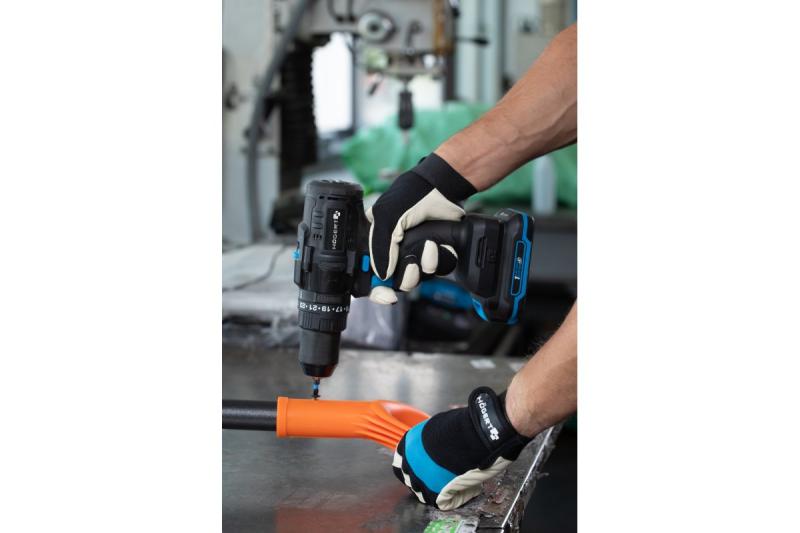 Högert potente taladro percutor a batería, sin escobillas, 18V