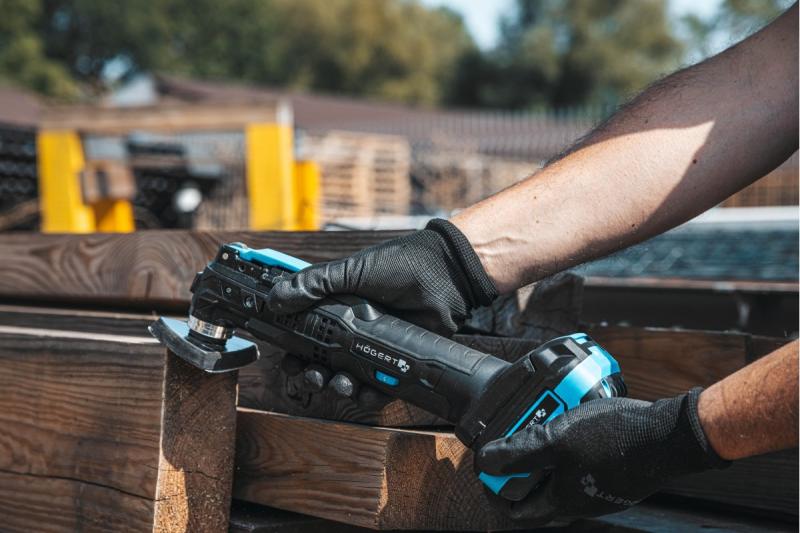 HÖGERT potente herramienta multifuncional inalámbrica, 18V, sin batería.