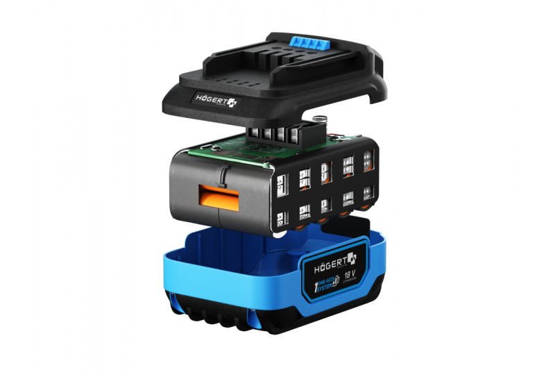 HÖGERT batería recargable 6.0 Ah 18 V.