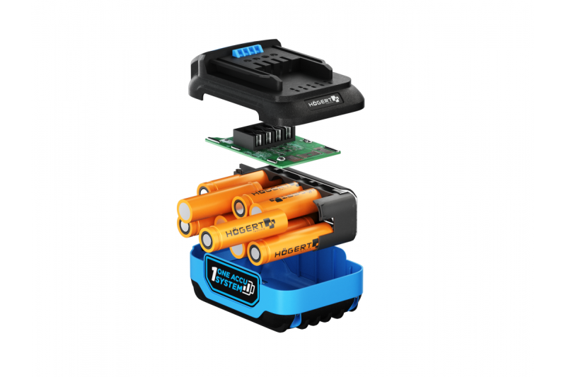 HÖGERT batería recargable 6.0 Ah 18 V.