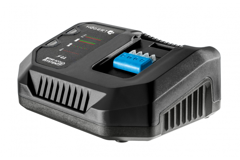 HÖGERT accuset de destornillador sin escobillas, 18V, con portapuntas, cargador y batería.