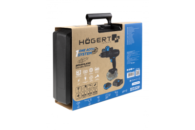 HÖGERT taladro percutor inalámbrico, 18V para ladrillo, piedra, madera, metal y plástico.
