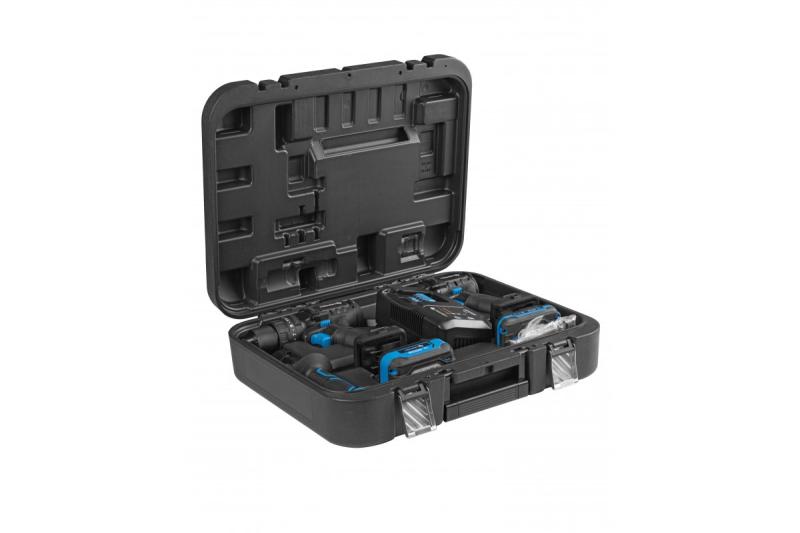 HÖGERT juego de llaves de impacto a batería 200 Nm 18V con motor sin escobillas.