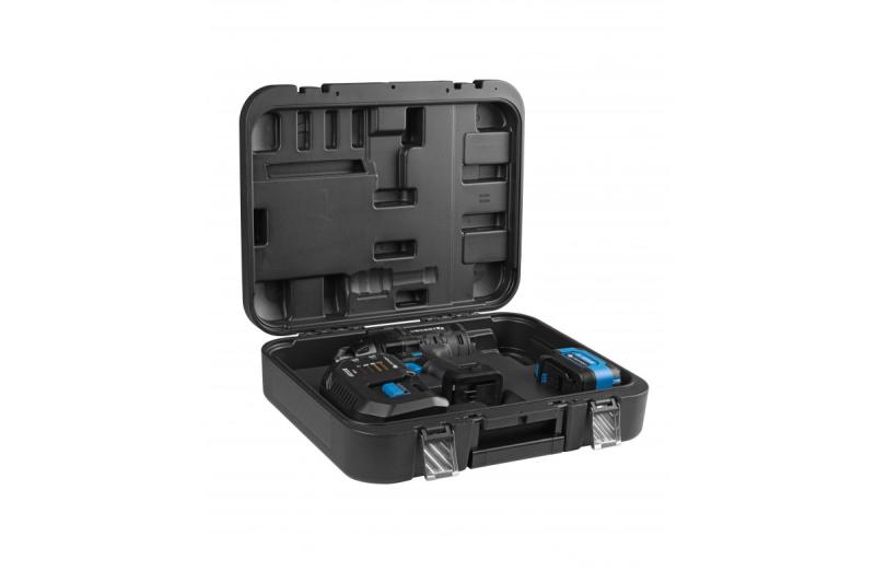 HÖGERT llave de impacto inalámbrica, sin escobillas, 1000 Nm, 18V con batería, cargador