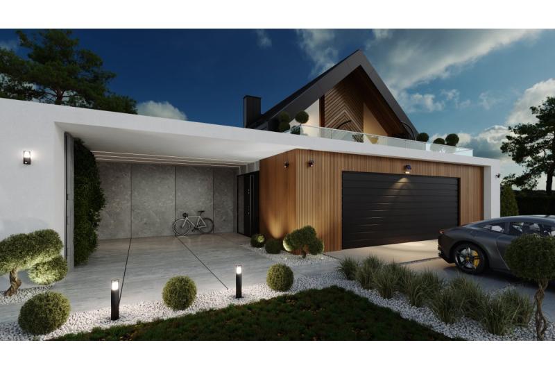 Luz de inundación solar con sensor de movimiento y crepúsculo GUARDOS, LED, 300lm, 6400K, 1200mAh, IP65, cámara simulada