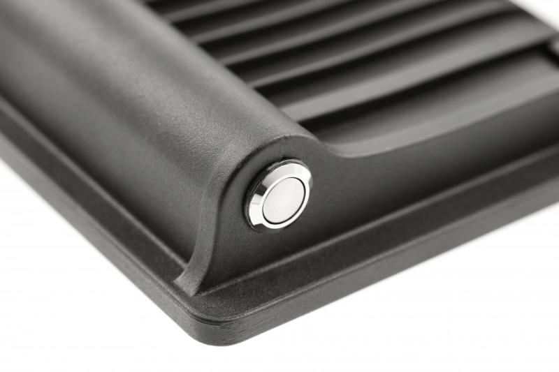 Luz de inundación solar LUMOS II, LED, 2000lm, 6400K, 2600mAh reemplazable, IP65, negro