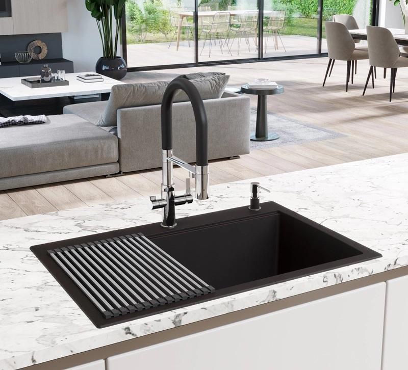 Ausmann Claridge Grifo de Cocina de 3 Vías con Caño Flexible y Agua Filtrada – Cobre - 1208970503