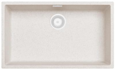 Sand White Large Sink 70x40 cm Undermount, Countertop, and Flush Mount with White Plug 1208970526