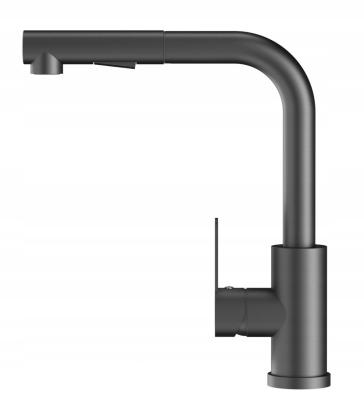 Grifo de Cocina Graniteland Celeste Gun metal (Gris plomo) con Caño Extraíble y Ducha de Mano de Doble Función 1208970666