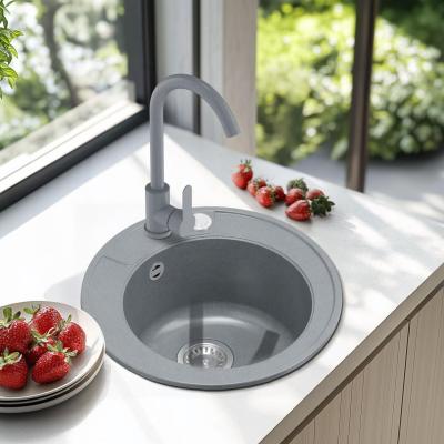 Graniteland Veritas Grifo de Cocina Gris con Caño Giratorio 1208970678.