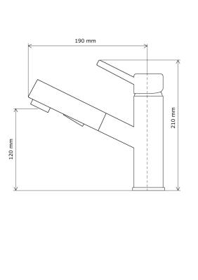 Graniteland Ceres Kitchen Mixer Tap Black with Pull-Out Spout and Dual-Function Hand Shower 1208970707