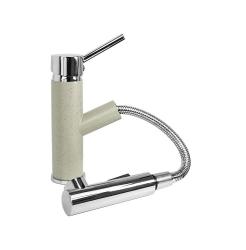 Grifo de cocina Graniteland Ceres Beige arena con salida extraíble y ducha de mano de doble función 1208970708