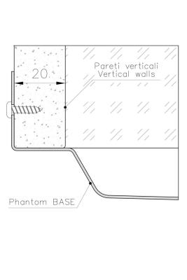 Foster Phantom Base Placa Inferior de Acero Inoxidable Fregadero de Encimera 50x40cm para Integración en Cerámica, Piedra Natural y Superficie Sólida de 20mm de Espesor 1208970717