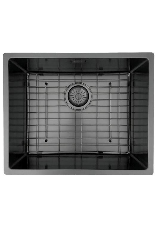 Pure.Sink Prestige Juego combinado Fregadero de metal 50x40 cm con Grifo de cocina de metal 1208970763