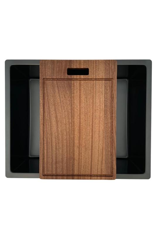 Pure.Sink Prestige Juego combinado Fregadero de metal 50x40 cm con Grifo de cocina de metal 1208970763