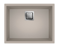 Dura Stretto Quartz Fregadero de Montaje Inferior y Superior Arena Beige 56x44 cm 1208970767