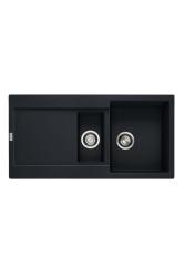 Franke Maris MRG 651 Fragranite Mate Negro 1,5 Fregadero 97 x 50 cm Montaje con Zona de Escurrido 114.0628.993