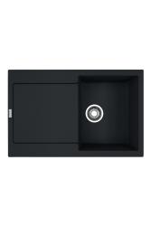 Franke Maris MRG 611-78 Fragranite Mate Negro Fregadero 78 x 50 cm Montaje con Zona de Escurrido 114.0628.968