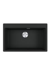 Franke Maris MRG 610-70 TL Fragranite Mate Negro Fregadero 78 x 50 cm Montaje con Agujero para Grifo 114.0668.727