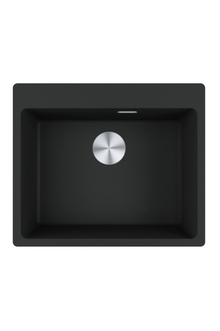 Franke Maris MRG 610-50 TL Fragranite Mate Negro Fregadero de Superficie con Agujero para Grifo 114.0668.630 - Productafbeelding