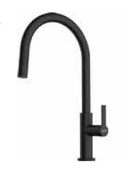 Franke Maris Slim J Grifo de Cocina con Salida Redonda Giratoria Negro 115.0728.386