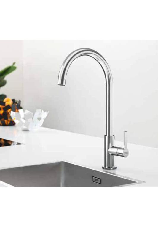 Franke Maris Slim J Grifo de Cocina con Salida Redonda Giratoria Negro 115.0728.386