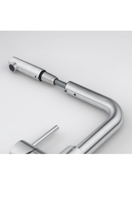 Franke Smart Glenda Grifo de Cocina de Acero Inoxidable con Salida Extraíble 115.0706.986