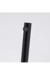 Grifo de cocina Franke Lina L con salida giratoria negro 115.0693.393