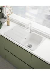 Franke Lina L Grifo de Cocina Giratorio Polar Blanco 115.0728.479