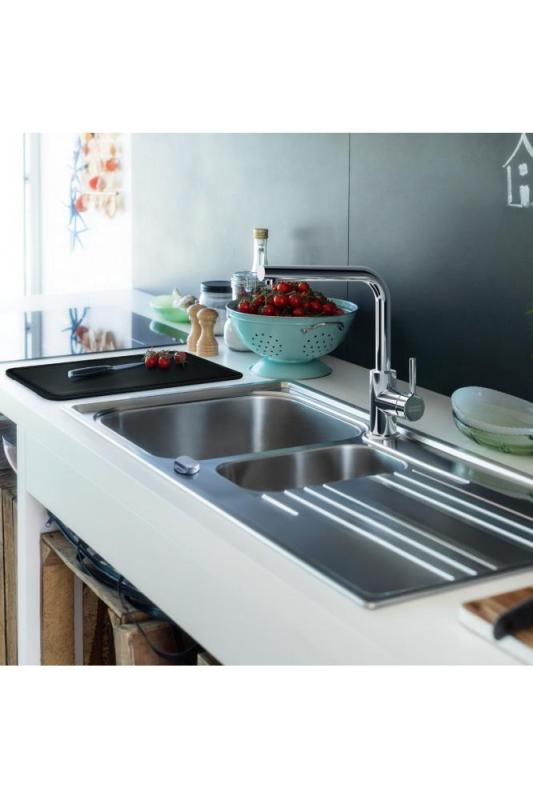 Grifo de Cocina Franke Lina L con Salida Giratoria Cromo 115.0693.230