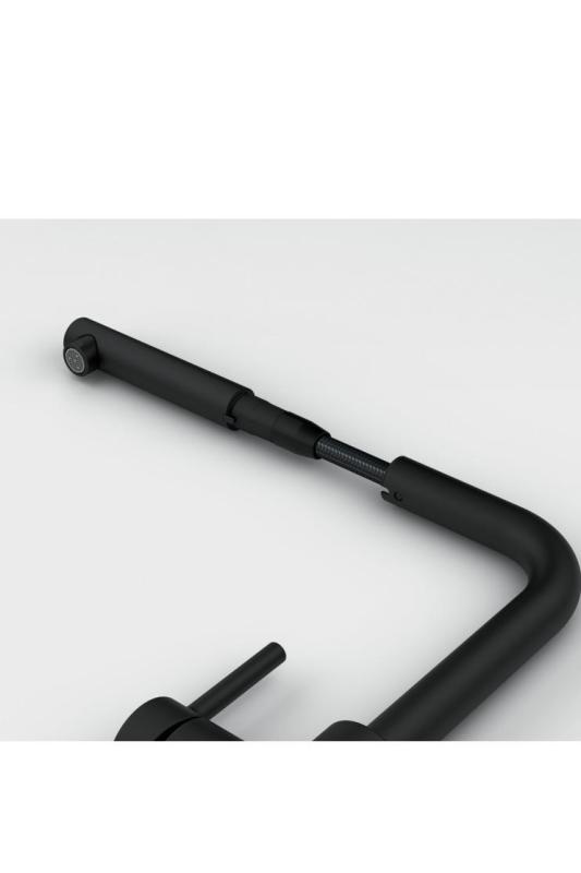 Franke Lina L Grifo de cocina Onyx con salida extensible 115.0728.484