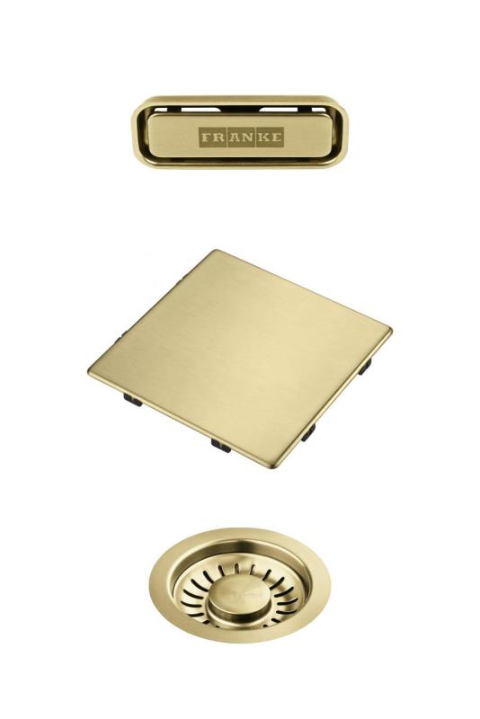 Franke Kubus 2.0 conjunto de color Conjunto de drenaje Oro 1208970836