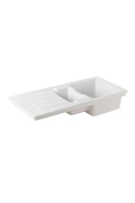 Ausmann Ceramic Sylva 1,5 Fregadero Cerámico Blanco con Zona de Escurrido 1000 x 500 mm 1208971126