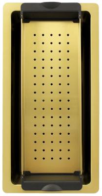Pure.Sink Exclusivo small Gold sink 18x40 cm 10mm radius undermount, flush mount and top mount PEX1840-60