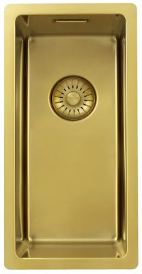 Pure.Sink Exclusivo small Gold sink 18x40 cm 10mm radius undermount, flush mount and top mount PEX1840-60