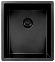 Pure.Sink Exclusivo fregadero de metal color pistola 34x40 cm radio de 10mm para montaje inferior, empotrado y superior PEX3440-61