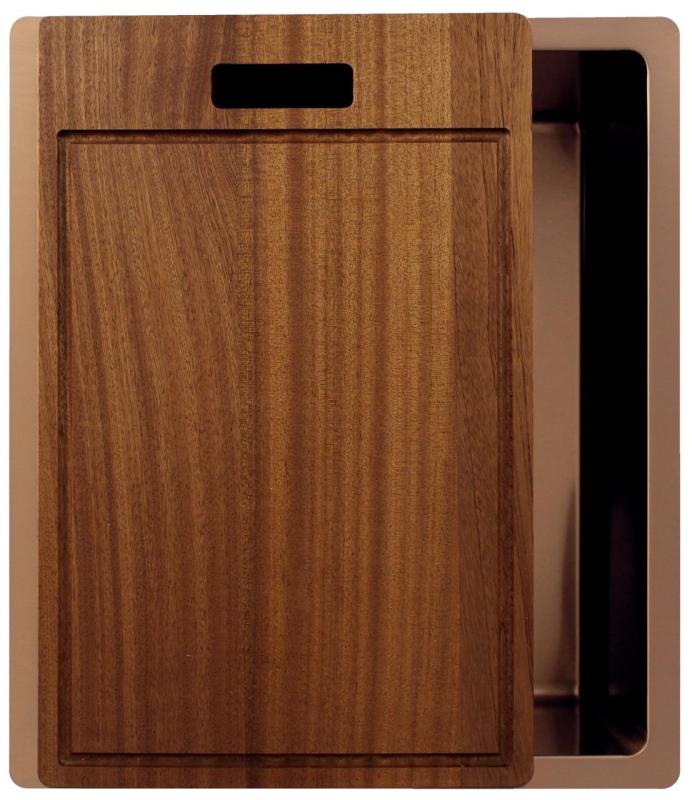 Pure.Sink Exclusivo Fregadero de cobre 34x40 cm radio de 10mm, montaje inferior, montaje plano y montaje superior PEX3440-62