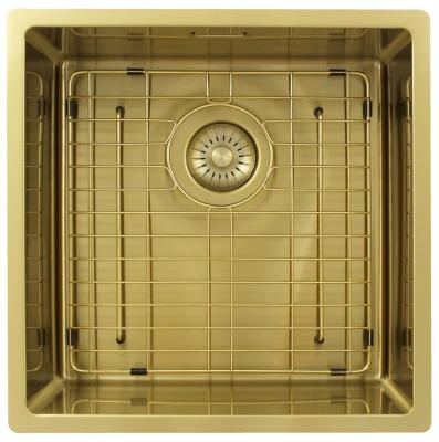 Pure.Sink Exclusivo Gold sink 40x40 cm 10mm radius undermount, flush mount and top mount PEX4040-60