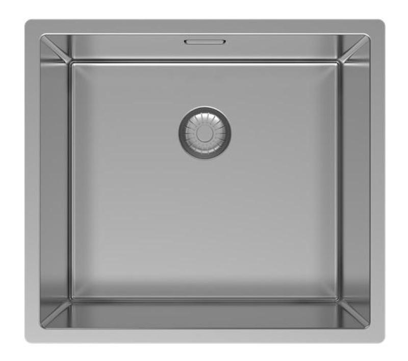 Pure.Sink Exclusivo Fregadero RVS 45x40 cm radio 10mm para montaje inferior, montaje al ras y montaje superior PEX4540-02