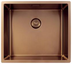 Pure.Sink Exclusivo Lavabo de cobre 45x40 cm radio de 10mm empotrado, de superficie y montaje superior PEX4540-62