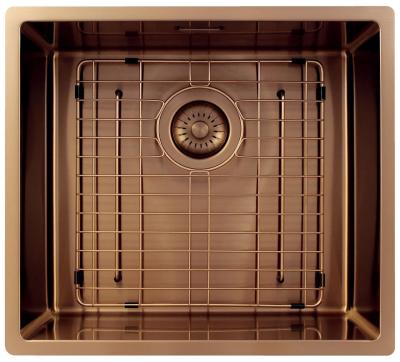 Pure.Sink Exclusivo Copper Sink 45x40 cm 10mm radius undermount, flush mount and top mount PEX4540-62