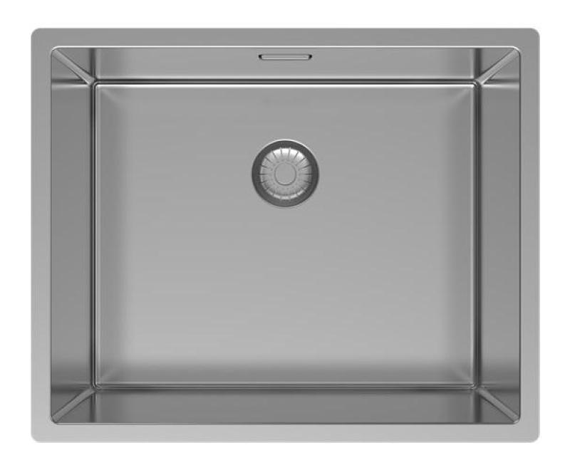 Pure.Sink Exclusivo fregadero de acero inoxidable 50x40 cm radio de 10mm para montaje inferior, montaje al ras y montaje superior PEX5040-02