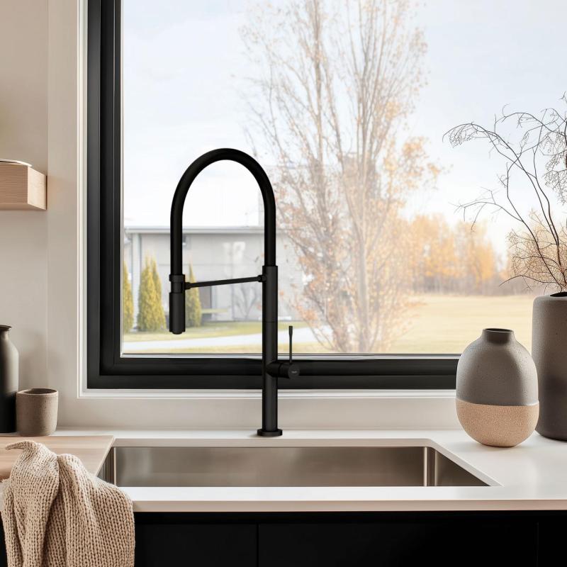 Pure.Sink Exclusivo fregadero de acero inoxidable 50x40 cm radio de 10mm para montaje inferior, montaje al ras y montaje superior PEX5040-02