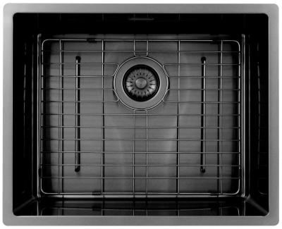 Pure.Sink Exclusivo Gun Metal Sink 50x40 cm 10mm radius undermount, flush mount and top mount PEX5040-61