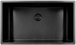 Pure.Sink Exclusivo gran fregadero de metal Gun de 70x40 cm, radio de 10mm para montaje inferior, empotrado y superior PEX7040-61
