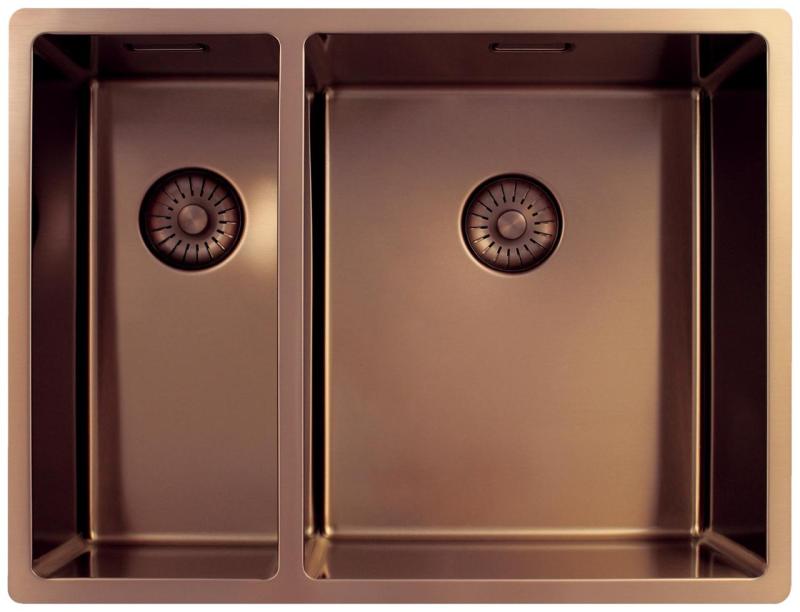 Pure.Sink Exclusivo Cobre 1,5 lavabo y medio 18+34cm radio de 10mm PEX183440-62