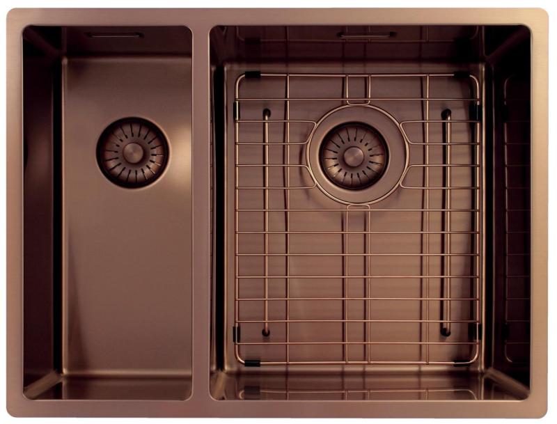 Pure.Sink Exclusivo Cobre 1,5 lavabo y medio 18+34cm radio de 10mm PEX183440-62