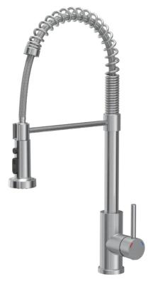 Quadri Redwick grifo de cocina de acero inoxidable con salida semi-flexible y ducha con 2 tipos de chorro más función de parada de agua 1208971411